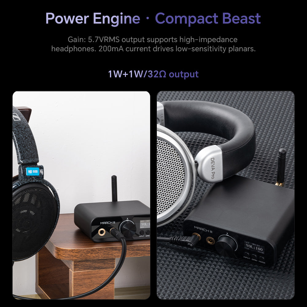 TempoTec Mach III M3-2025 HIFI USB DAC,5.2 Bluetooth DAC,Headphone Amplifier 4.4mm 3.5mm,Bluetooth Audio Receiver, DSD512/LDAC/RCA