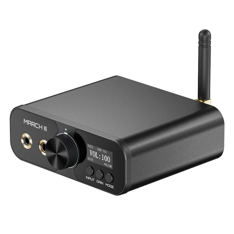 TempoTec Mach III M3-2025 HIFI USB DAC,5.2 Bluetooth DAC,Headphone Amplifier 4.4mm 3.5mm,Bluetooth Audio Receiver, DSD512/LDAC/RCA