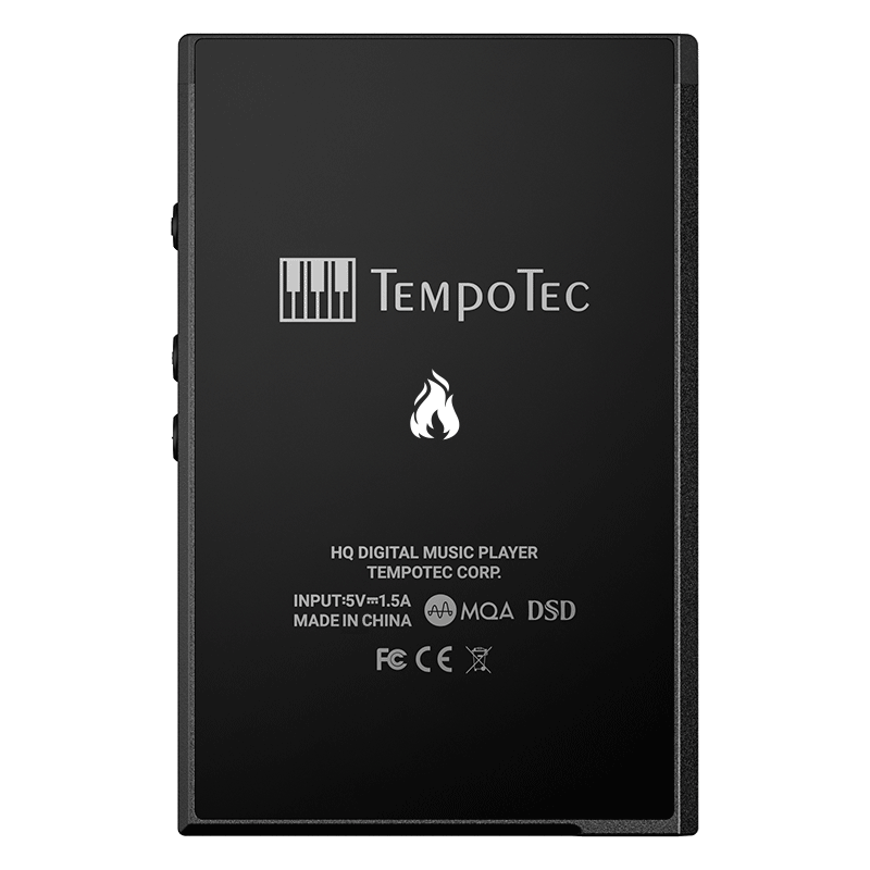TempoTec V3 Blaze - Portable DAP+Protective Case, HIFI Music Player, Digital Audio Player, MP3 Player. Dual AK4493SEQ DAC chip, 2.4GHz WiFi,Two-Way Bluetooth 5.1, supports DSD512, MQA 8X full decoding, TIDAL, Qobuz